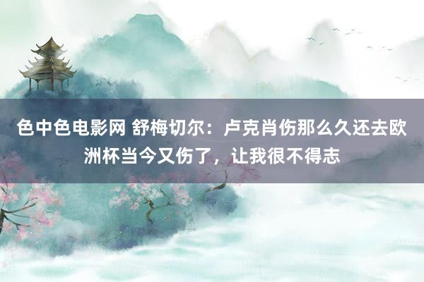 色中色电影网 舒梅切尔：卢克肖伤那么久还去欧洲杯当今又伤了，让我很不得志