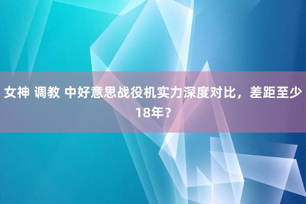 女神 调教 中好意思战役机实力深度对比，差距至少18年？