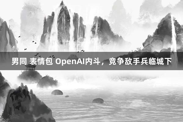 男同 表情包 OpenAI内斗，竞争敌手兵临城下